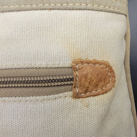 Myra Sel de Mer Canvas and Leather Crossbody Upcycled Bag - Picture 12 of 12